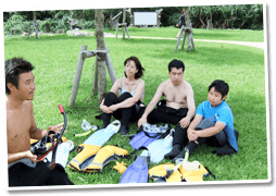 真栄田岬に集合