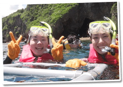 海に入り浅瀬で呼吸練習